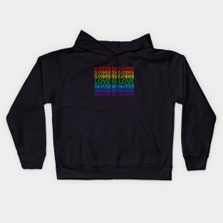 Love is Love Rainbow Pride Shirt, LGBTQ, Gay Shirt, Lesbian Shirt, Gift for Gay Lesbian, Queer Pride Month Kids Hoodie